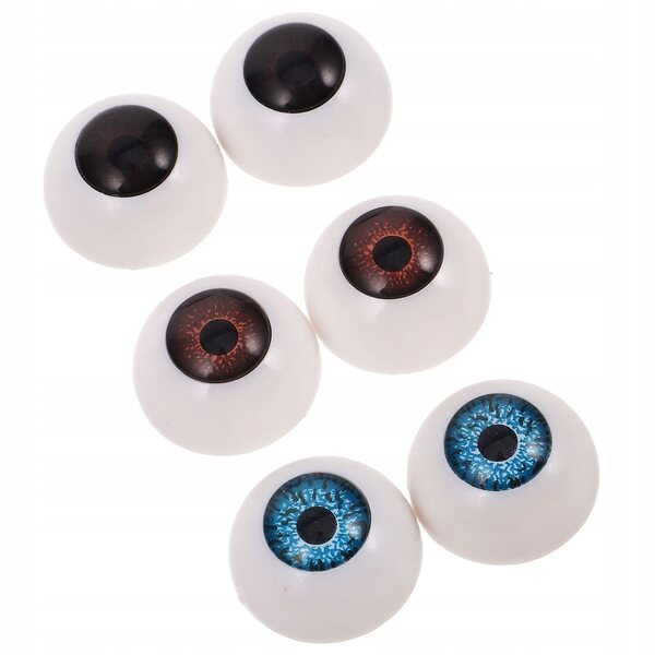 3 Paar bunte Augen für Puppen und Plüsch – kreatives Zubehör für Heimwerker