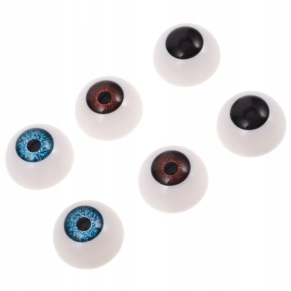 3 Paar bunte Augen für Puppen und Plüsch – kreatives Zubehör für Heimwerker