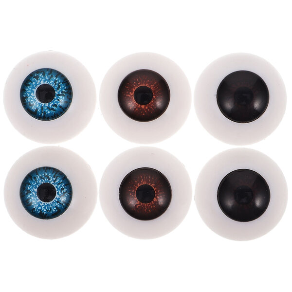 3 Paar bunte Augen für Puppen und Plüsch – kreatives Zubehör für Heimwerker