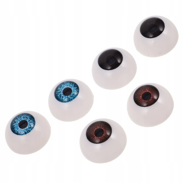 3 Paar bunte Augen für Puppen und Plüsch – kreatives Zubehör für Heimwerker