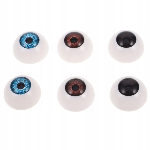 3 Paar bunte Augen für Puppen und Plüsch – kreatives Zubehör für Heimwerker