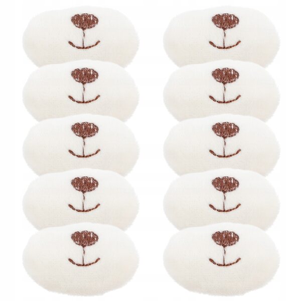 10 Stück beige Bärennasen für DIY Stoffpuppen 4,5x3x2 cm