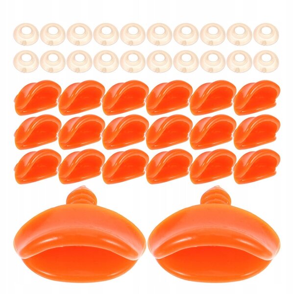 Set 40 becco anatra giallo per giocattoli fai-da-te e ricambi per peluche