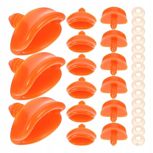 Set 40 becco anatra giallo per giocattoli fai-da-te e ricambi per peluche