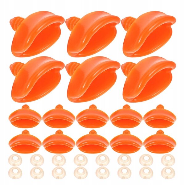 Set 40 becco anatra giallo per giocattoli fai-da-te e ricambi per peluche