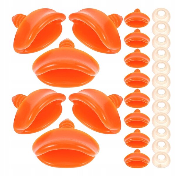 Set 40 becco anatra giallo per giocattoli fai-da-te e ricambi per peluche