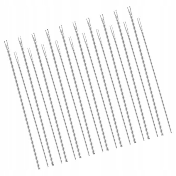 Set 20 strumenti in metallo argento per trapianto capelli bambole DIY