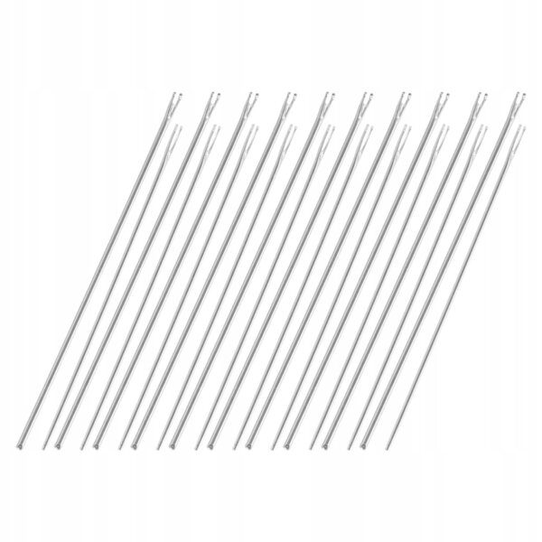 Set 20 strumenti in metallo argento per trapianto capelli bambole DIY