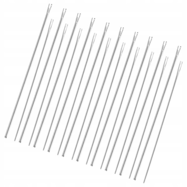 Set 20 strumenti in metallo argento per trapianto capelli bambole DIY
