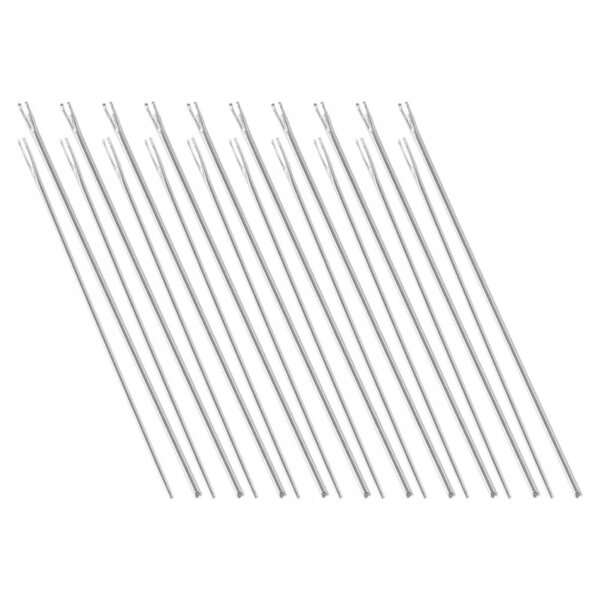 Set 20 strumenti in metallo argento per trapianto capelli bambole DIY