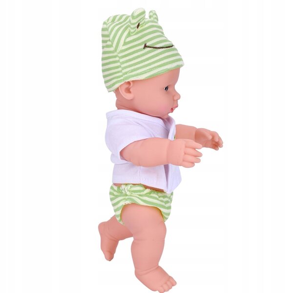 Hochsimulierte Vinyl-Neugeborenenpuppe mit realistischer Kleidung zum Spielen und Training
