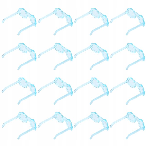 50 blaue Mini-Brillen für Puppen – Modeaccessoires für Puppenhäuser