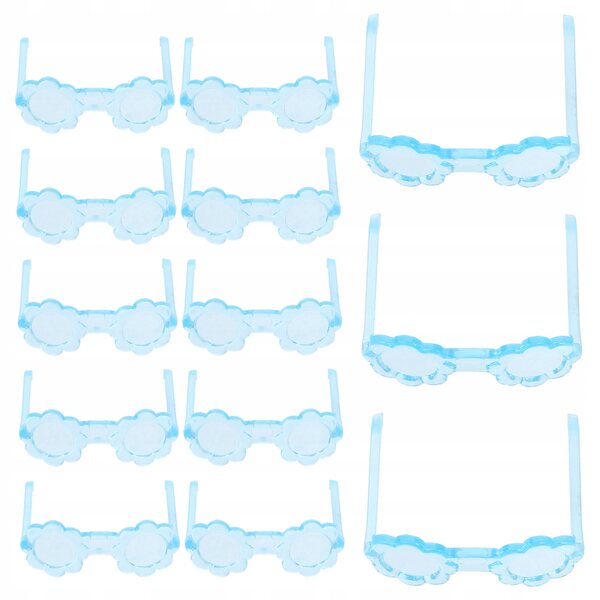 50 blaue Mini-Brillen für Puppen – Modeaccessoires für Puppenhäuser