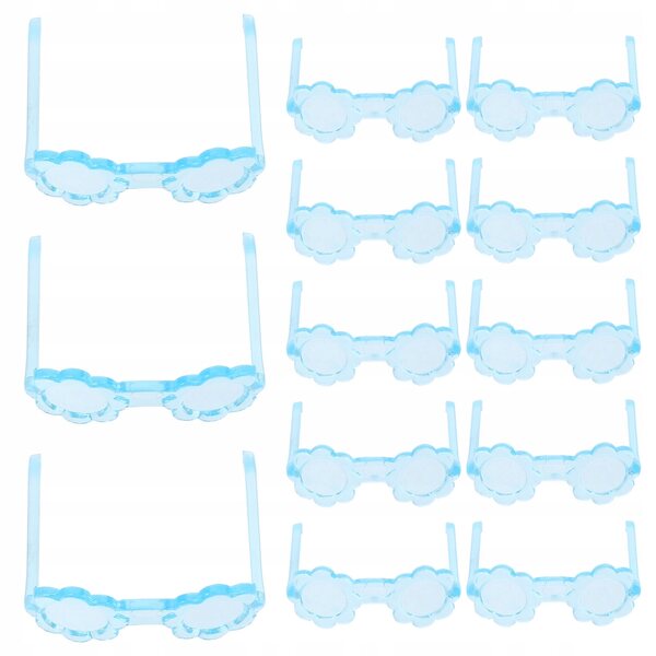 50 blaue Mini-Brillen für Puppen – Modeaccessoires für Puppenhäuser