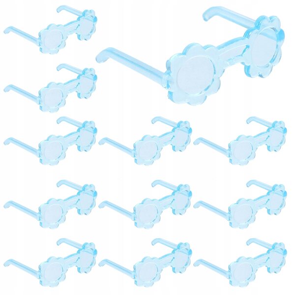 50 blaue Mini-Brillen für Puppen – Modeaccessoires für Puppenhäuser