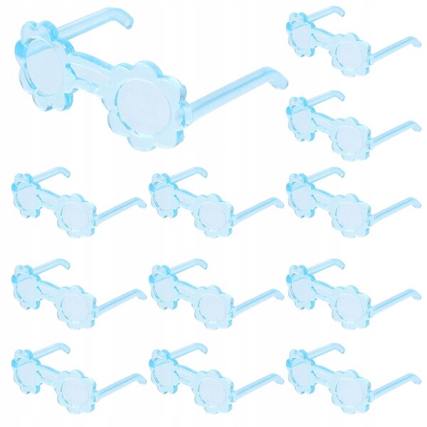 50 blaue Mini-Brillen für Puppen – Modeaccessoires für Puppenhäuser