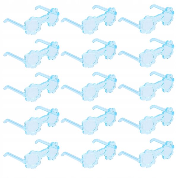 50 blaue Mini-Brillen für Puppen – Modeaccessoires für Puppenhäuser