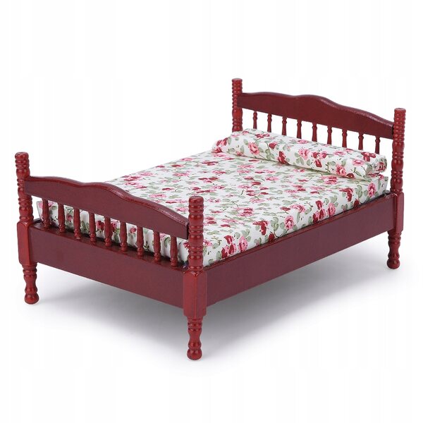 Miniatura 1:12 Letto per Bambole Camera da Letto Accessori Decorativi