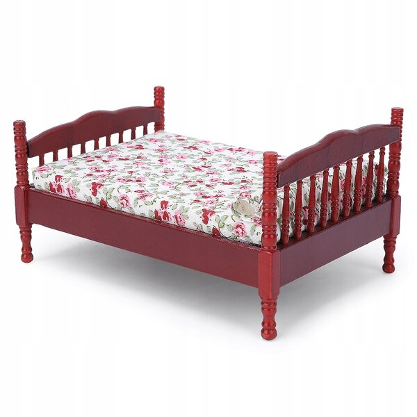 Miniatura 1:12 Letto per Bambole Camera da Letto Accessori Decorativi