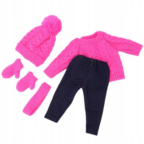 Ubranka für 18-Zoll-Puppen: Pullover, Hosen, Mützen, Schals, Handschuhe