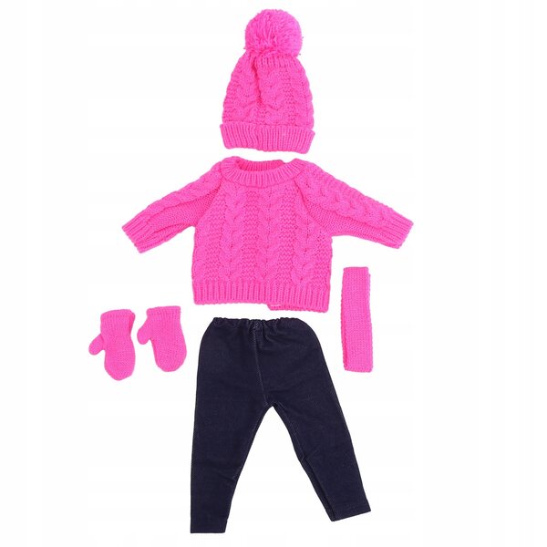 Ubranka für 18-Zoll-Puppen: Pullover, Hosen, Mützen, Schals, Handschuhe