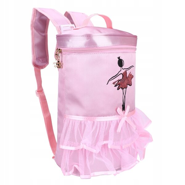 Ballerina-Rucksack aus strapazierfähigem und leichtem Satinstoff für Mädchen