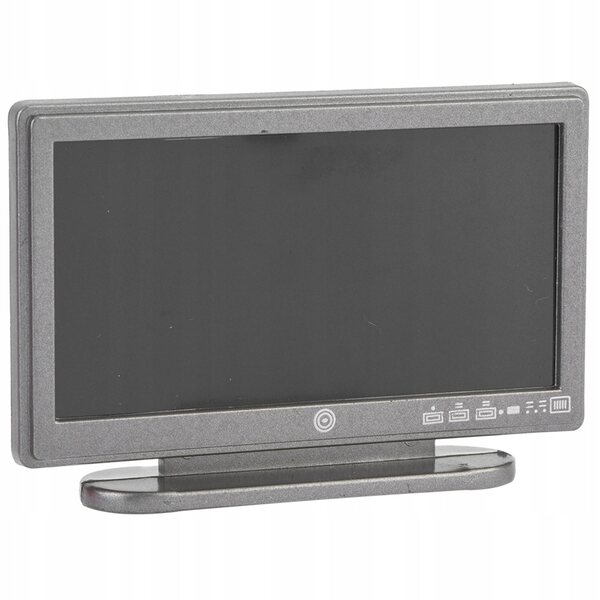 Miniatura televisore LCD 1:12 per casa delle bambole, accessorio moderno e dettagliato
