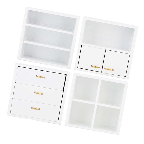 1:12 Mini-Holzmöbel für Wohn- und Schlafzimmer, elegant und langlebig