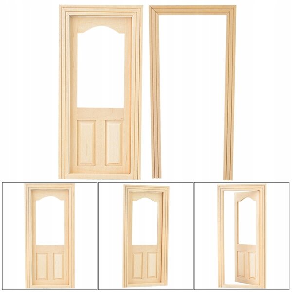 DIY Mini-Holztüren für 1:12 Puppenhauszubehör