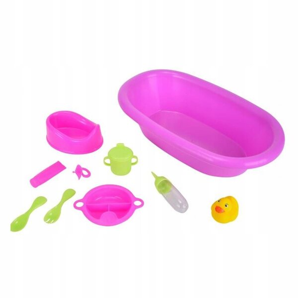 Simba Set da Bagno per Bambola Neonato 10 Pezzi 39 cm per Bambini 3+