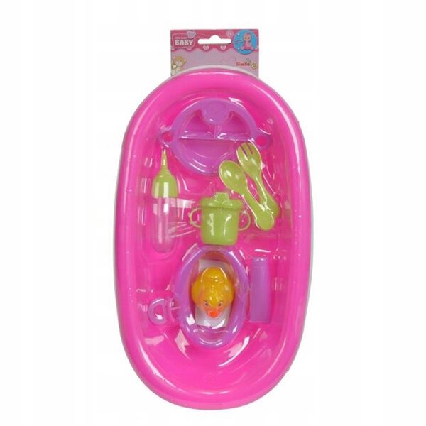 Simba Set da Bagno per Bambola Neonato 10 Pezzi 39 cm per Bambini 3+
