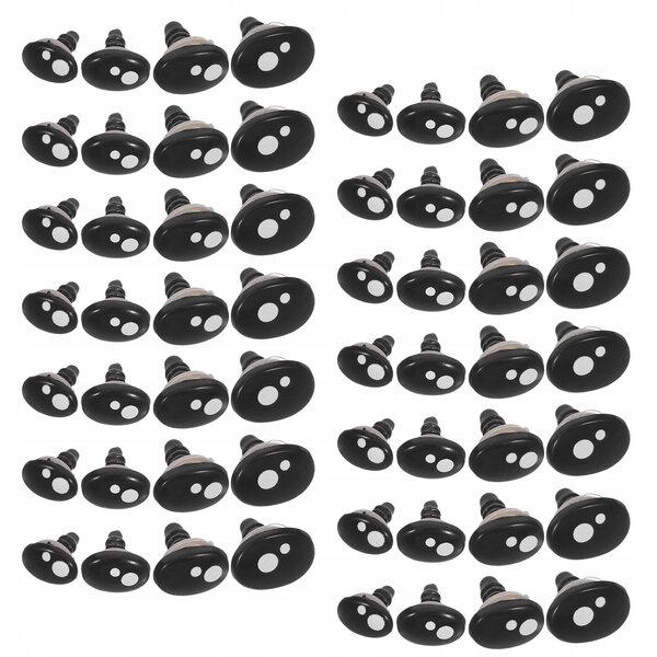 Set Occhi e Nasi Sicuri in Plastica per Bambole e Giochi Fatti a Mano