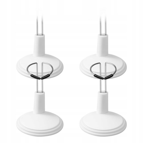 Set 4 supporti espositivi per bambole con base stabile in PVC 9x5,5 cm