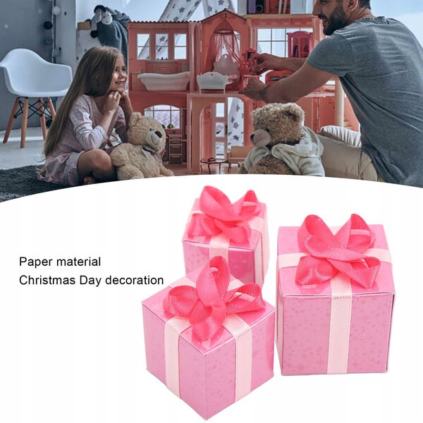 3 dekorative Mini-Papierboxen im Maßstab 1:12 für Puppenhaus und Heimwerker