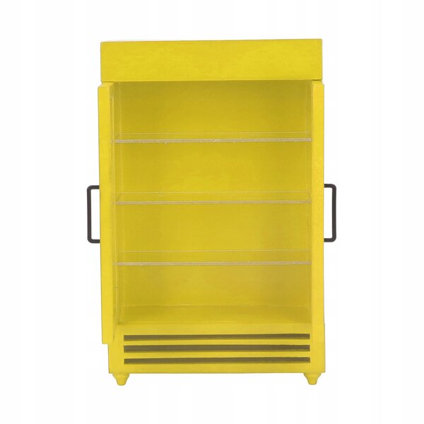 Mini frigorifero in legno per case delle bambole, portatile e decorativo
