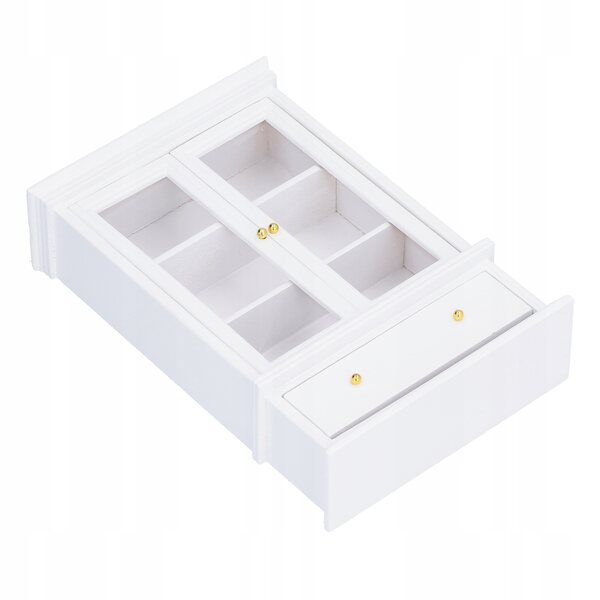 Miniatura Mobile 1:12 con Imitazione Legno per Casa delle Bambole Elegante e Realistico
