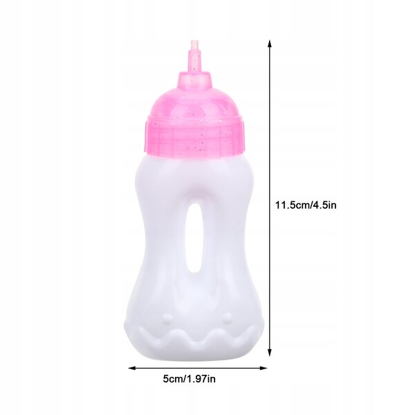 Set 10 Bottiglie Miniatura per Bambole Colori Vivaci e Materiale Sicuro
