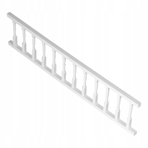 1:12 Holzbalustrade für Puppenhaus, elegante Miniaturdekoration