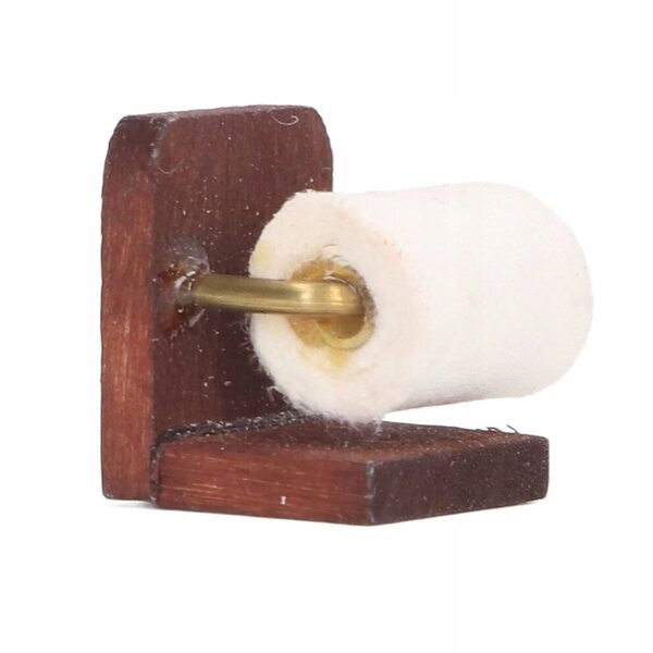 Miniatura Dispenser Rotolo Carta 1:12 per Casa delle Bambole, Dettaglio Realistico