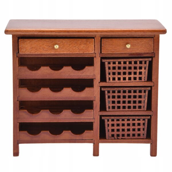 1:12 Doll House Mini Wine Cabinet Znakomity model mebli do lalek dla S0