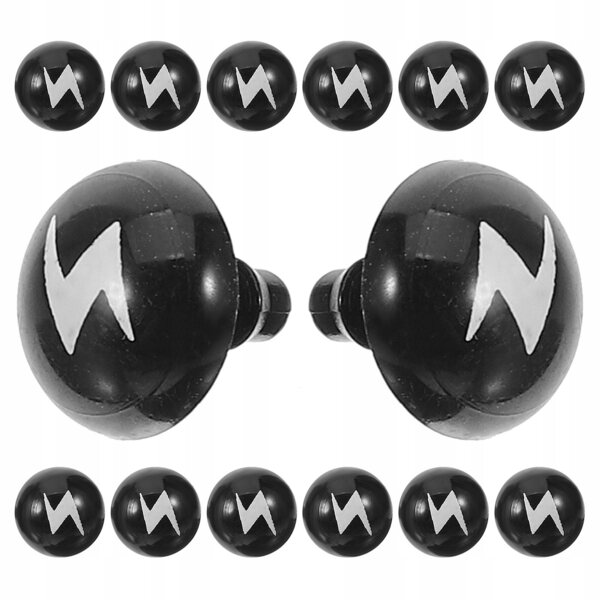100 widerstandsfähige schwarze Kunststoffaugen für Puppenkreationen und Dekorationen