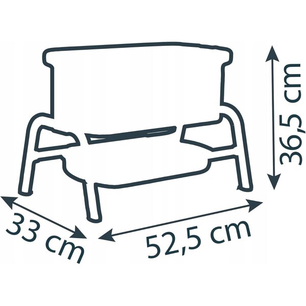 Letto per bambole con regolazione altezza e ripiano porta accessori dai 3 anni
