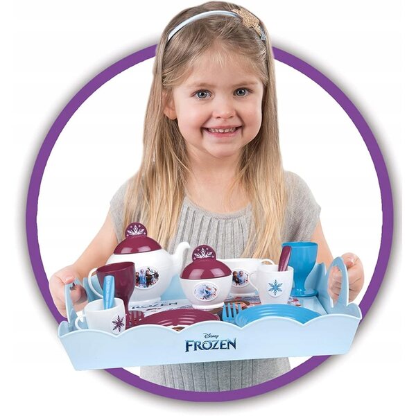 Kinder-Teeservice mit Tablett, Tassen und Zubehör, ab 3 Jahren