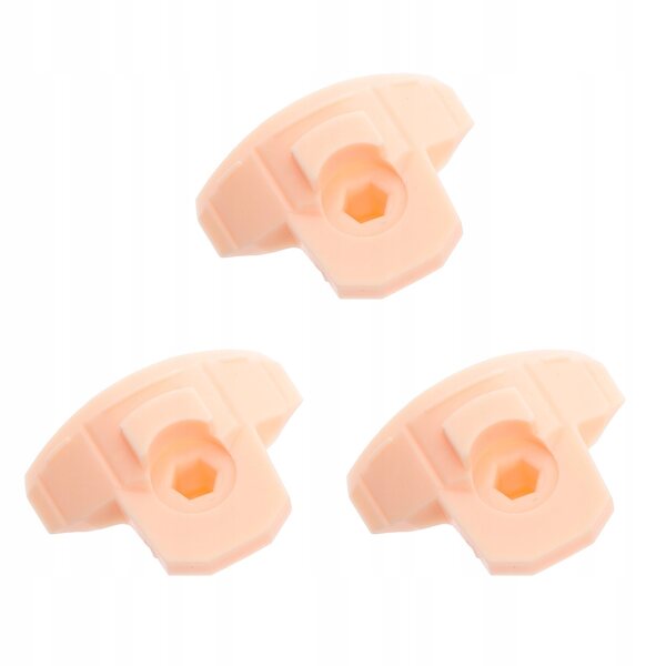 Set 3 supporti per volti bambole fai da te in plastica sicura per bambini