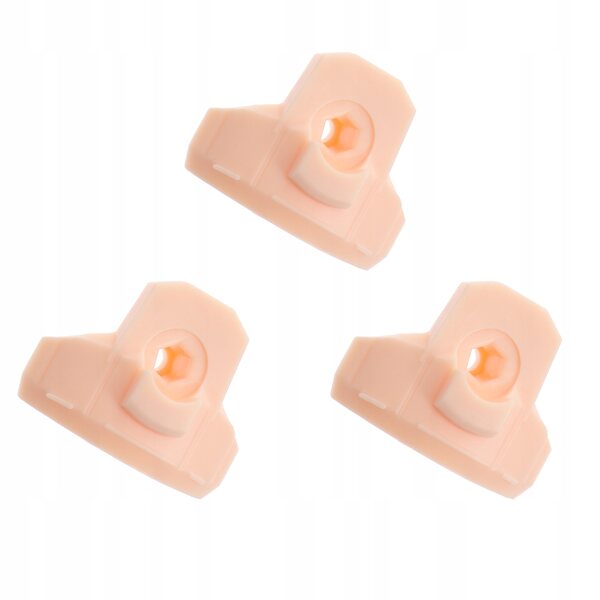 Set 3 supporti per volti bambole fai da te in plastica sicura per bambini