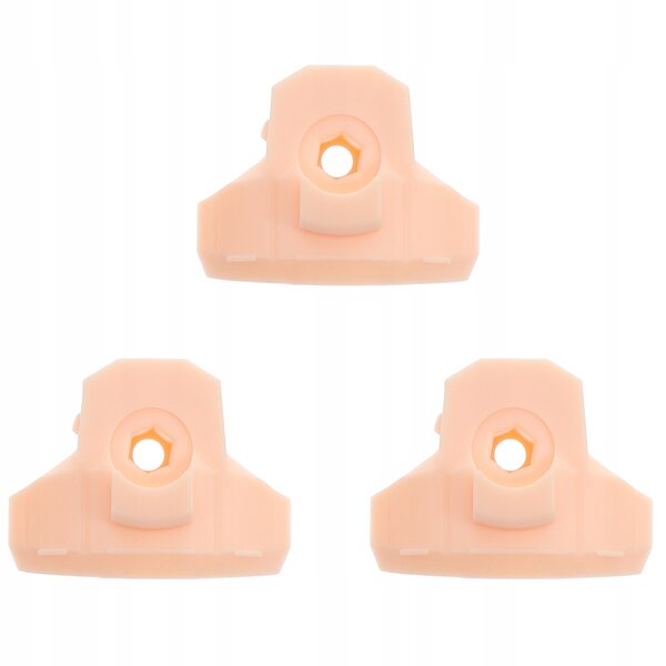 Set 3 supporti per volti bambole fai da te in plastica sicura per bambini