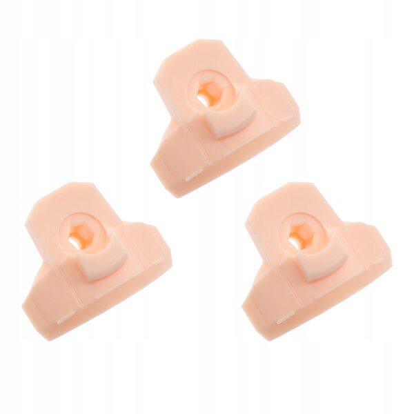 Set 3 supporti per volti bambole fai da te in plastica sicura per bambini