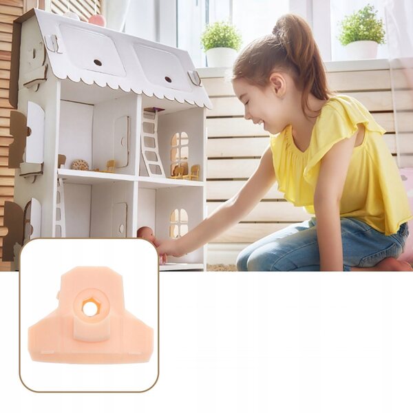 Set 3 supporti per volti bambole fai da te in plastica sicura per bambini
