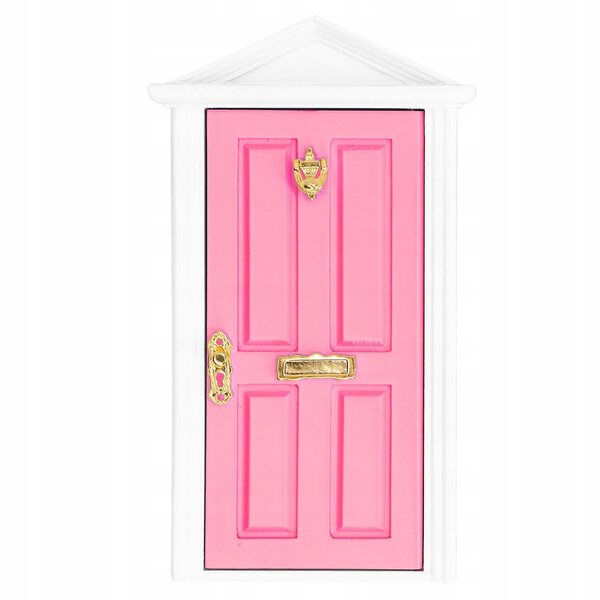 Mini porte in legno colori chiari per casa delle bambole scala 1:12 in betulla