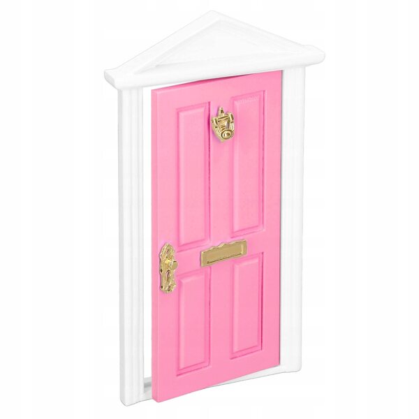 Mini porte in legno colori chiari per casa delle bambole scala 1:12 in betulla